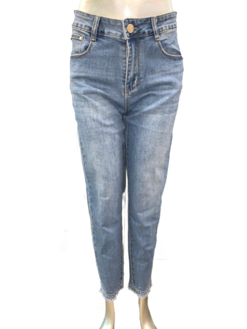 Women's jeans with rhinestones 9000 Fiorenza Amadori - CIAM Centro Ingrosso Abbigliamento